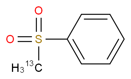 (Methylsulfonyl)benzene-13C2_分子结构_CAS_125562-53-0)