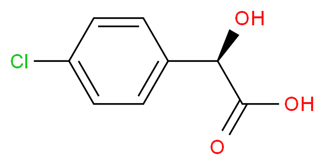 (R)-2-(4-Chlorophenyl)-2-hydroxyacetic acid_分子结构_CAS_32189-36-9)