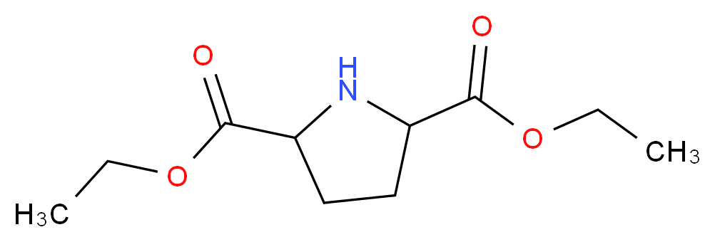 2,5-diethyl pyrrolidine-2,5-dicarboxylate_分子结构_CAS_41994-50-7
