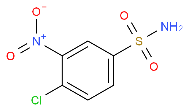 4-Chloro-3-nitro-benzenesulfonamide_分子结构_CAS_97-09-6)
