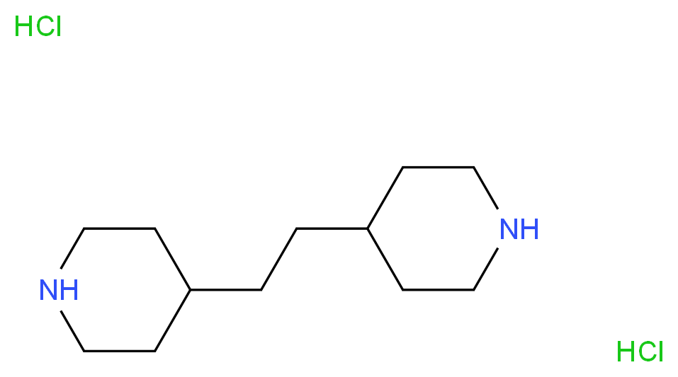 4-[2-(piperidin-4-yl)ethyl]piperidine dihydrochloride_分子结构_CAS_84473-84-7