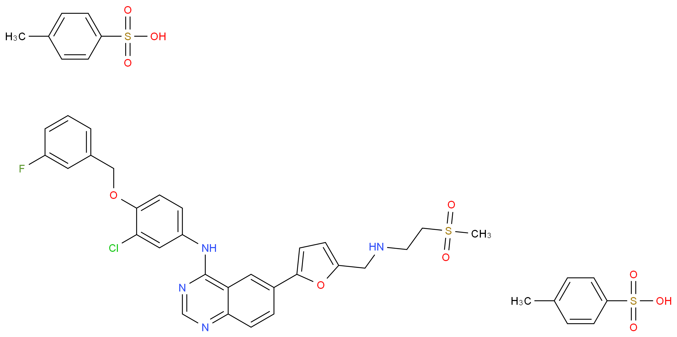 Lapatinib ditosylate_分子结构_CAS_388082-77-7)
