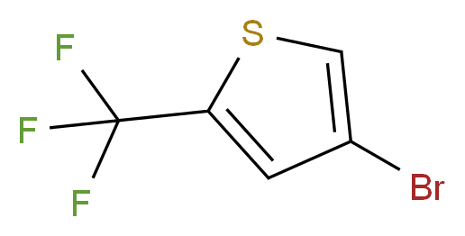 4-BROMO-2-(TRIFLUOROMETHYL)THIOPHENE_分子结构_CAS_1194374-08-7)