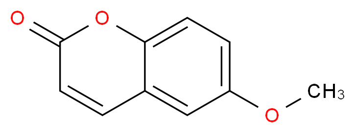 6-Methoxy-2H-chromen-2-one 97%_分子结构_CAS_17372-53-1)