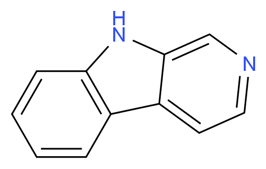 去甲哈尔满_分子结构_CAS_244-63-3)