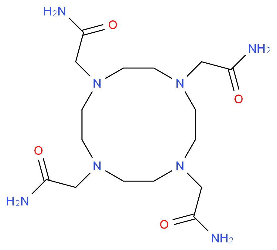 1,4,7,10-四(氨基羰甲基)-1,4,7,10-四氮杂环十二烷_分子结构_CAS_157599-02-5)