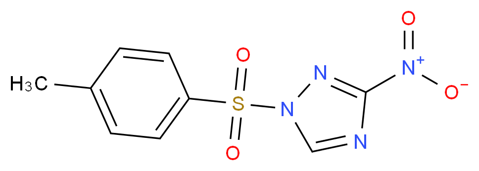 1-(4-methylbenzenesulfonyl)-3-nitro-1H-1,2,4-triazole_分子结构_CAS_77451-51-5