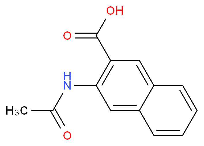 3-(acetylamino)-2-naphthoic acid_分子结构_CAS_19717-59-0)