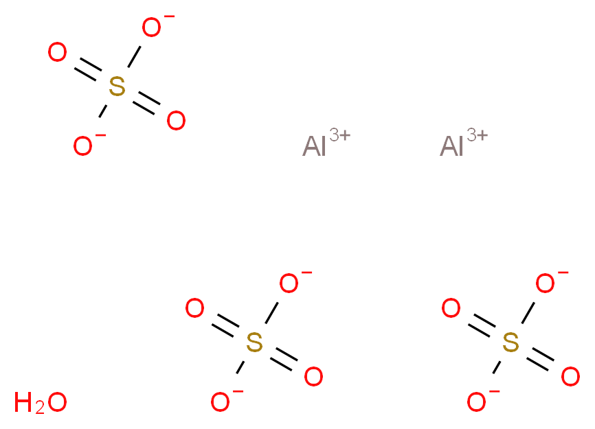 水合硫酸铝 水合物_分子结构_CAS_17927-65-0)