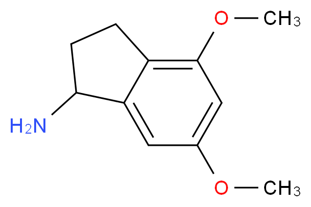 4,6-dimethoxy-2,3-dihydro-1H-inden-1-amine_分子结构_CAS_907973-37-9