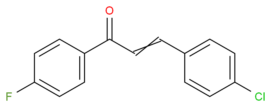 4-Chloro-4'-fluorochalcone 97%_分子结构_CAS_28081-12-1)