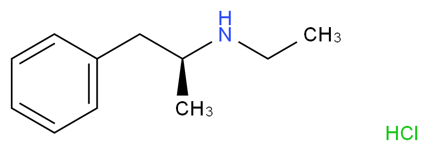 ethyl[(2S)-1-phenylpropan-2-yl]amine hydrochloride_分子结构_CAS_26194-77-4