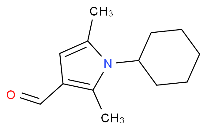 1-Cyclohexyl-2,5-dimethyl-1H-pyrrole-3-carbaldehyde_分子结构_CAS_)