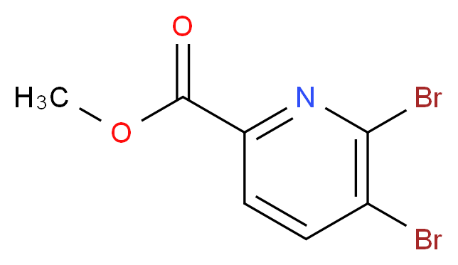 Methyl 5,6-dibromopicolinate_分子结构_CAS_1214375-13-9)