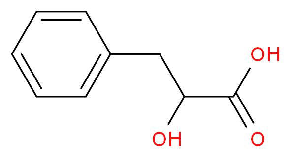2-hydroxy-3-phenylpropanoic acid_分子结构_CAS_828-01-3