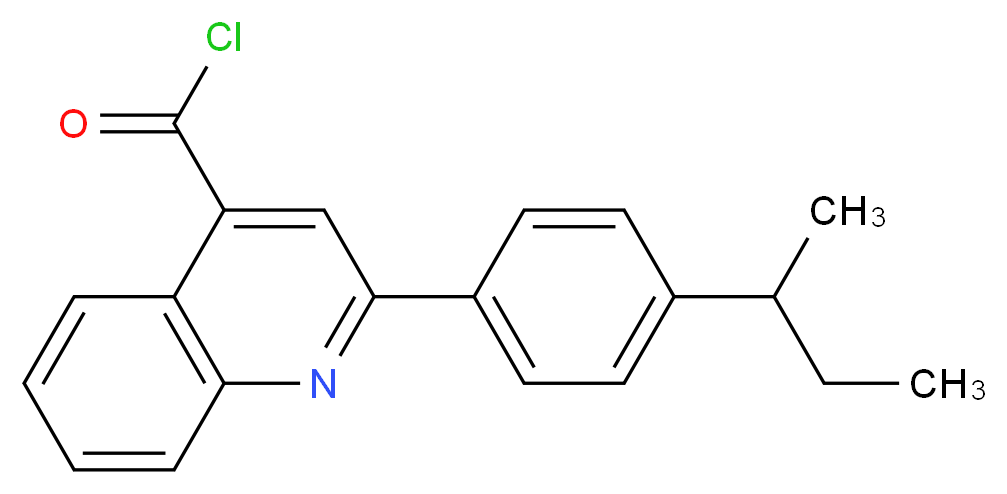 2-(4-sec-Butylphenyl)quinoline-4-carbonyl chloride_分子结构_CAS_)