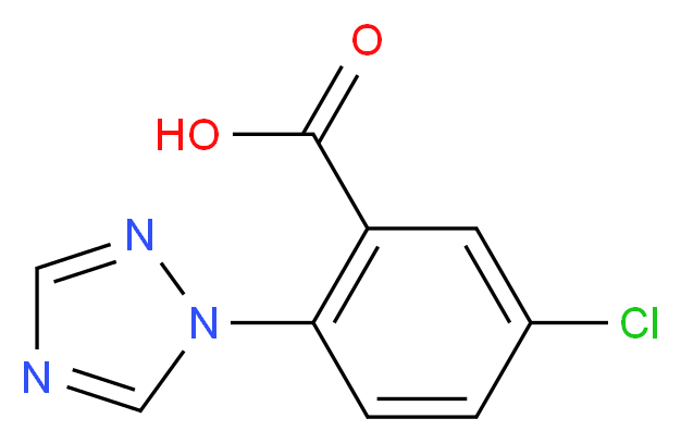 5-chloro-2-(1H-1,2,4-triazol-1-yl)benzoic acid_分子结构_CAS_629655-19-2