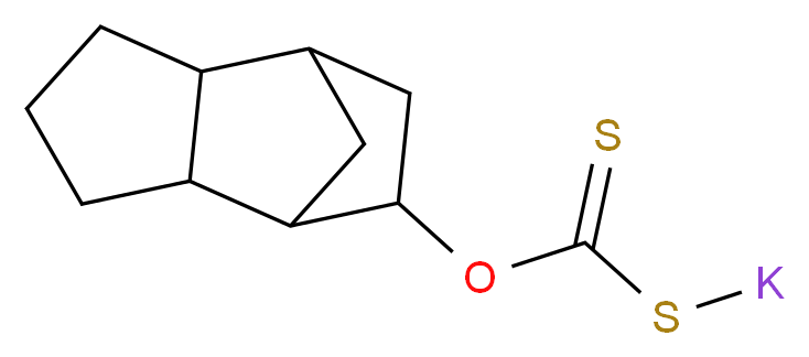 TRICYCLODECAN-9-YL XANTHOGENATE POTASSIUM SALT_分子结构_CAS_83373-60-8)