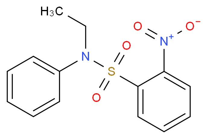 N-Ethyl-2-nitro-N-phenylbenzenesulfonamide_分子结构_CAS_81-09-4)