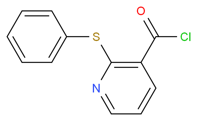 2-(phenylsulfanyl)pyridine-3-carbonyl chloride_分子结构_CAS_165249-92-3