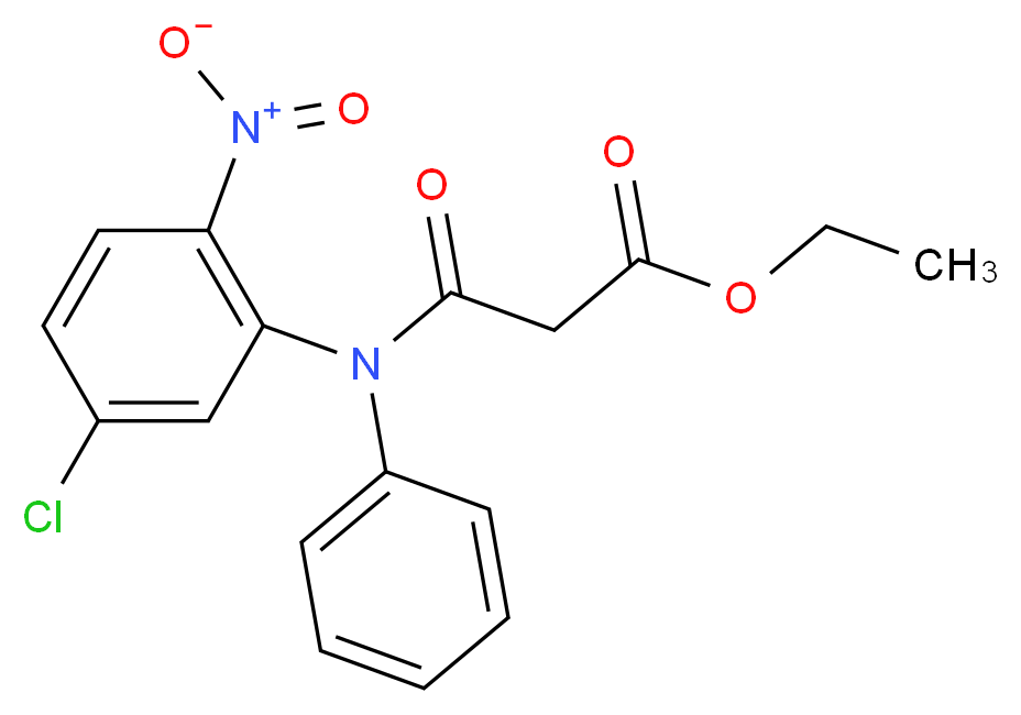 5'-Chloro-2'-nitro-N-phenyl-malonanilic Acid Ethyl Ester_分子结构_CAS_22316-45-6)