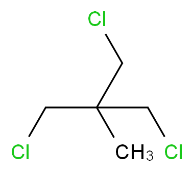 1,3-dichloro-2-(chloromethyl)-2-methylpropane_分子结构_CAS_1067-09-0