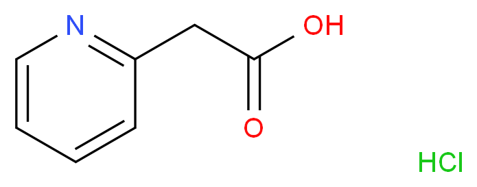 2-(Pyridin-2-yl)acetic acid hydrochloride_分子结构_CAS_16179-97-8)