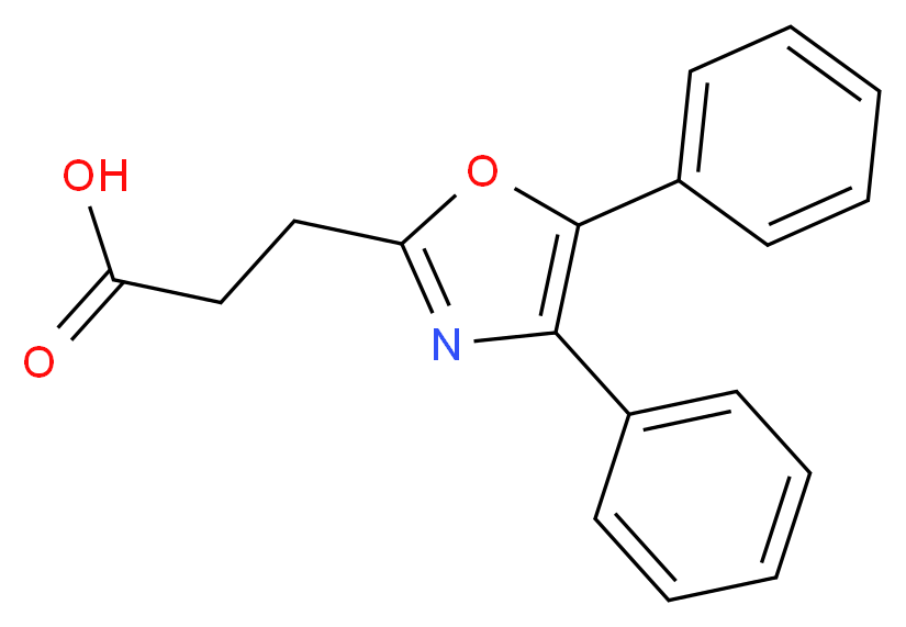 3-(4,5-Diphenyl-1,3-oxazol-2-yl)propanoic acid 97%_分子结构_CAS_21256-18-8)