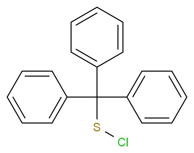 [(chlorosulfanyl)diphenylmethyl]benzene_分子结构_CAS_24165-03-5