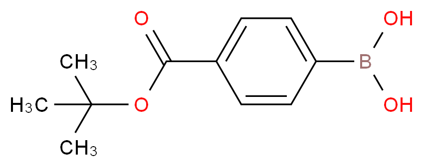 4-(tert-Butoxycarbonyl)benzeneboronic acid_分子结构_CAS_850568-54-6)