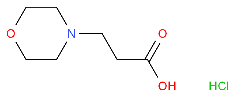 3-Morpholin-4-yl-propionic acid hydrochloride_分子结构_CAS_6319-95-5)