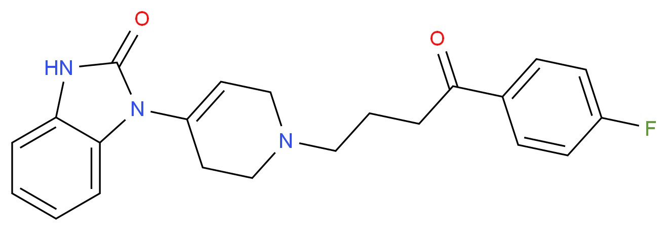1-(1-(3-(p-fluorobenzoyl)propyl)-1,2,3,6-tetrahydro-4-pyridyl)-2-benzimidazolinone_分子结构_CAS_548-73-2)