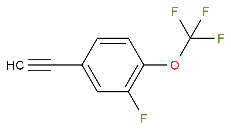 3-氟-4-(三氟甲氧基)苯乙炔_分子结构_CAS_912617-68-6)