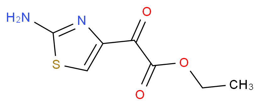 ethyl 2-(2-amino-1,3-thiazol-4-yl)-2-oxoacetate_分子结构_CAS_)