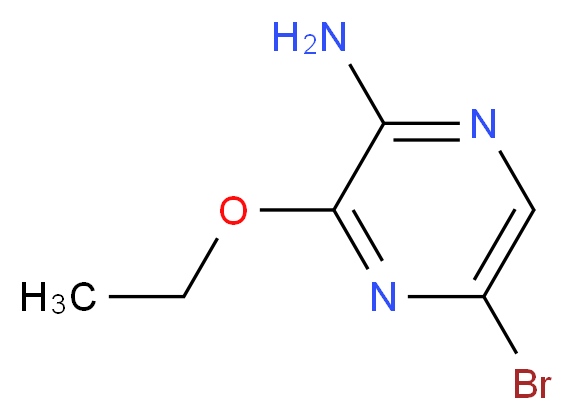 2-Amino-5-bromo-3-ethoxypyrazine_分子结构_CAS_77112-66-4)