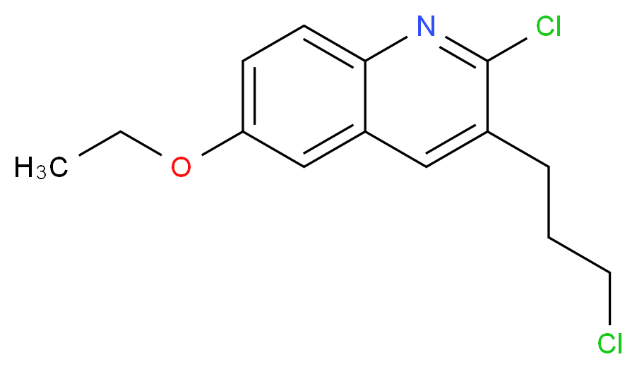 2-CHLORO-3-(3-CHLOROPROPYL)-6-ETHOXYQUINOLINE_分子结构_CAS_948294-63-1)