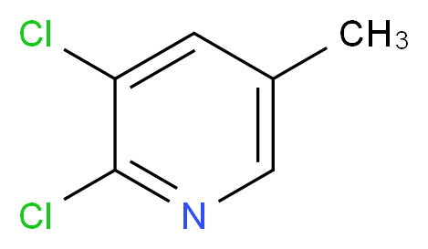 2,3-Dichloro-5-methylpyridine_分子结构_CAS_59782-90-0)