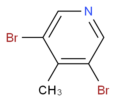 3,5-Dibromo-4-methylpyridine_分子结构_CAS_3430-23-7)