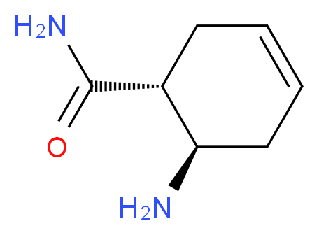 (1R,6R)-6-aminocyclohex-3-ene-1-carboxamide_分子结构_CAS_727411-24-7