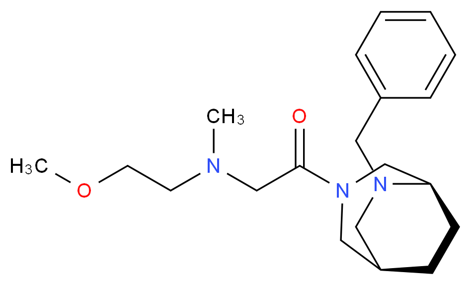 2-[(1R*,5R*)-6-benzyl-3,6-diazabicyclo[3.2.2]non-3-yl]-N-(2-methoxyethyl)-N-methyl-2-oxoethanamine_分子结构_CAS_)