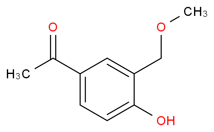 1-[4-hydroxy-3-(methoxymethyl)phenyl]ethan-1-one_分子结构_CAS_65033-20-7