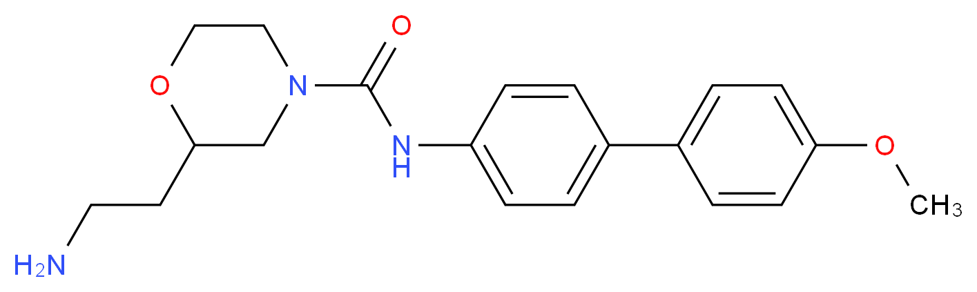 2-(2-aminoethyl)-N-(4'-methoxybiphenyl-4-yl)morpholine-4-carboxamide_分子结构_CAS_)