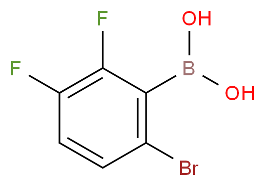 (6-bromo-2,3-difluorophenyl)boronic acid_分子结构_CAS_870718-10-8