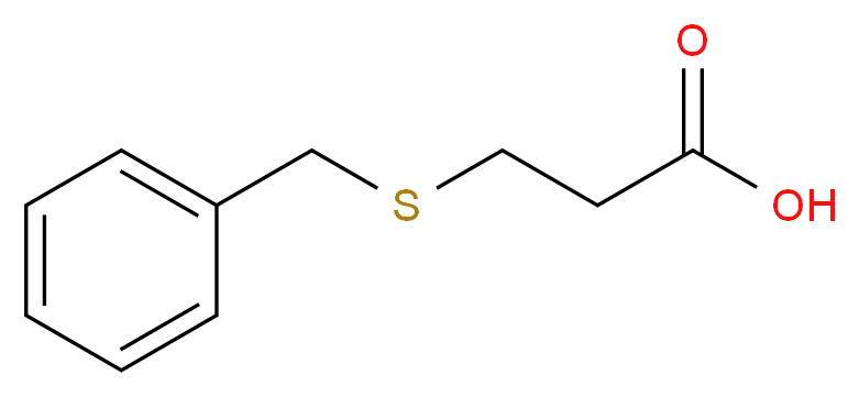 3-(benzylsulfanyl)propanoic acid_分子结构_CAS_2899-66-3