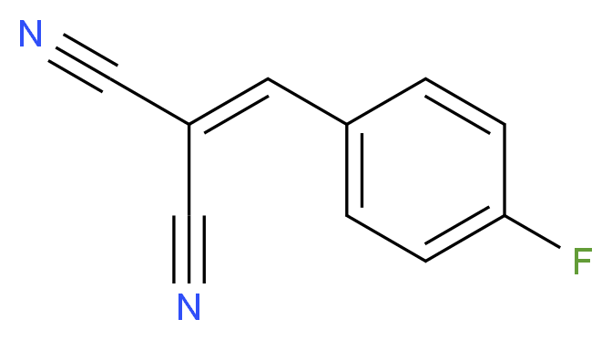 2-[(4-fluorophenyl)methylidene]propanedinitrile_分子结构_CAS_2826-22-4