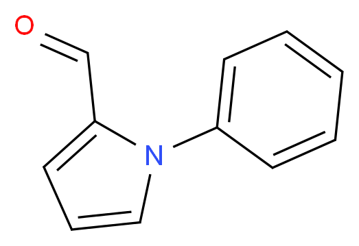 1-phenyl-1H-pyrrole-2-carbaldehyde_分子结构_CAS_30186-39-1)