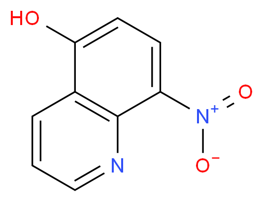 8-nitroquinolin-5-ol_分子结构_CAS_4008-48-4