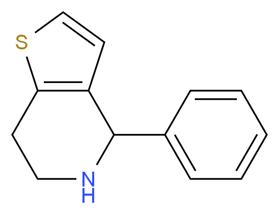 4-phenyl-4,5,6,7-tetrahydrothieno[3,2-c]pyridine_分子结构_CAS_91477-84-8)
