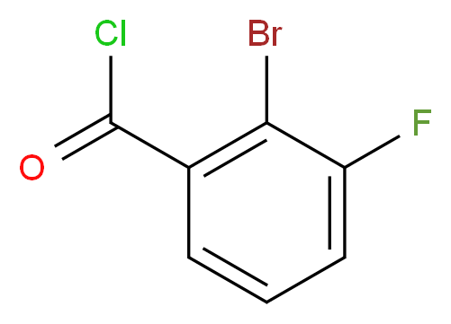 2-Bromo-3-fluorobenzoyl chloride_分子结构_CAS_)