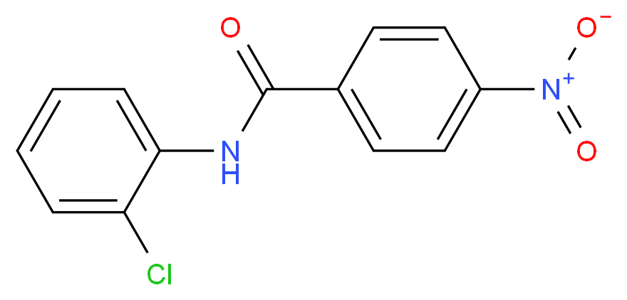 N-(2-chlorophenyl)-4-nitrobenzamide_分子结构_CAS_2585-28-6